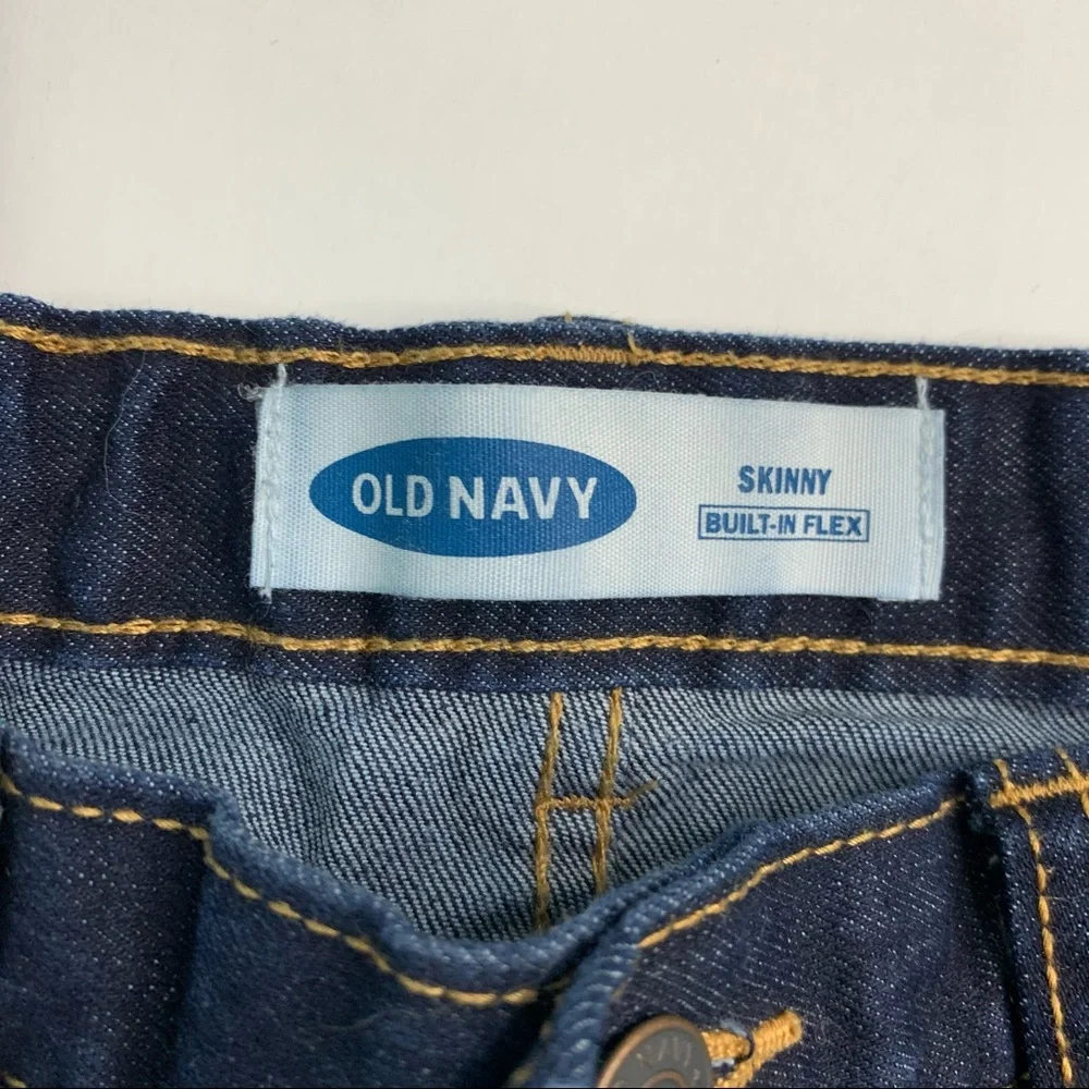 Old Navy Jeans Blue Dark Wash Skinny Built-In Flex High Rise Girls Jeans 16